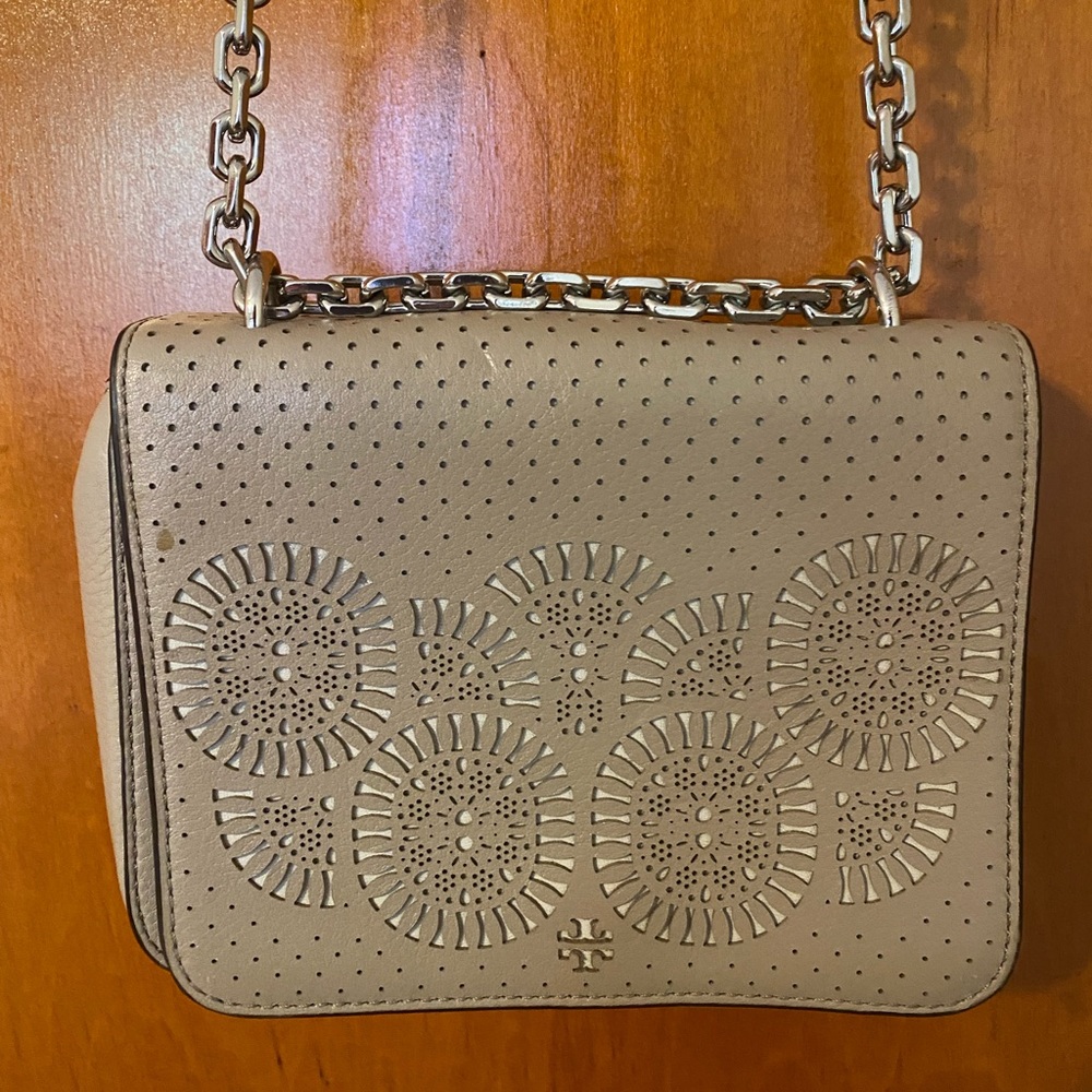 Tory Burch ‘Zoey’ Perforated Leather